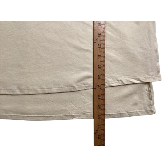 J.Jill Pure Jill boat neck layered tunic yellow jersey knit sz L - Picture 4 of 7